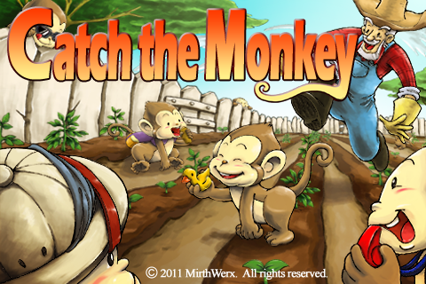 Catch the Monkey Title Screen iPhone game